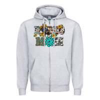 Heather Grey western rodeo bullfighter mom turquoise gemstones  sunflowers Zipper Hoodie - BarkalooDesign