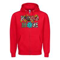 Red western rodeo bullfighter mom turquoise gemstones  sunflowers Zipper Hoodie - BarkalooDesign