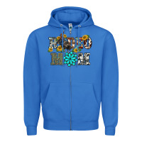 True Royal western rodeo bullfighter mom turquoise gemstones  sunflowers Zipper Hoodie - BarkalooDesign