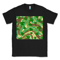 Black St. Patrick's Day Shamrock Leopard Classic Tee - RanaPortraitStore