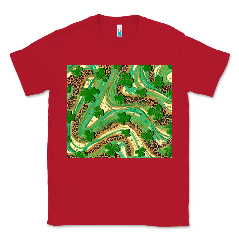 St. Patrick's Day Shamrock Leopard Classic Tee by RanaPortraitStore | Teevron