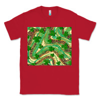 Red St. Patrick's Day Shamrock Leopard Classic Tee - RanaPortraitStore