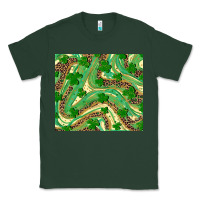 Sports Green St. Patrick's Day Shamrock Leopard Classic Tee - RanaPortraitStore