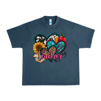 Midnight Navy teacher hearts Urban Heavy Tee - Jasminsmagicworld