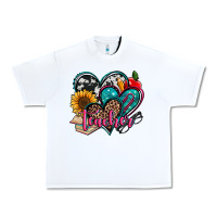 White teacher hearts Urban Heavy Tee - Jasminsmagicworld