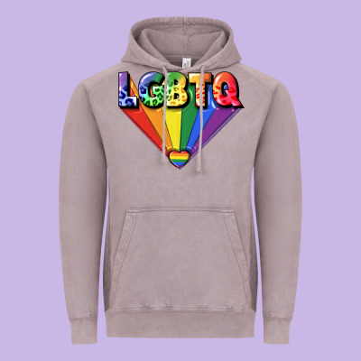 Lgbtq Pride Vintage Hoodie Designed By Fadigitalartstudio