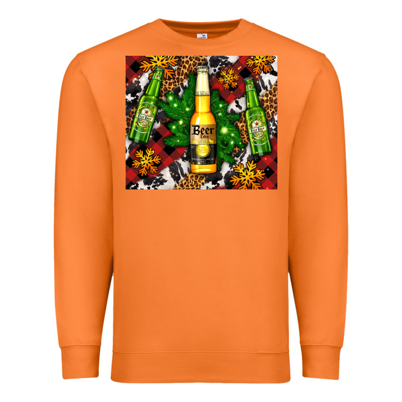 Beer Bottles With Golden Snow Premium Sweatshirt by AdoDesignShop | Teevron