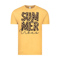 Vintage Mustard summer vibes leopard Vintage Tee - CowCowDesign