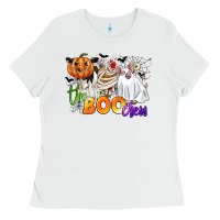White the boo crew Ladies Tee - CowGirlArtShop