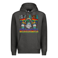 Charcoal Heather love gnomes nobounds Premium Hoodie - SublimationCraftShop