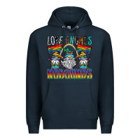 Navy love gnomes nobounds Premium Hoodie - SublimationCraftShop