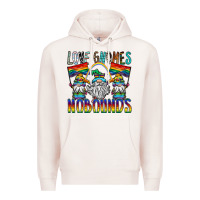 Pale Pink love gnomes nobounds Premium Hoodie - SublimationCraftShop