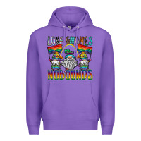 Purple love gnomes nobounds Premium Hoodie - SublimationCraftShop