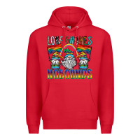 Red love gnomes nobounds Premium Hoodie - SublimationCraftShop