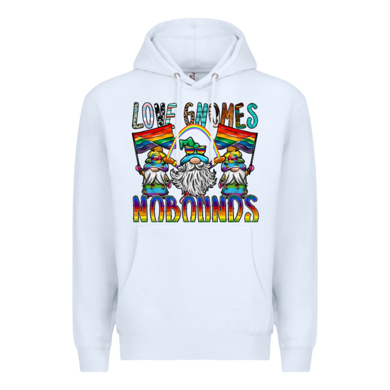 Love Gnomes Nobounds Premium Hoodie by SublimationCraftShop | Teevron