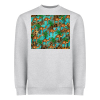 Heather Grey camel leopard Heavyweight Sweatshirt - BarkalooDesign