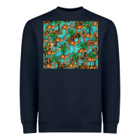 Navy camel leopard Heavyweight Sweatshirt - BarkalooDesign