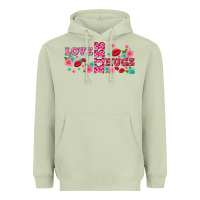 Matcha floral love and kiss Heavyweight Hoodie - AdoDesignShop