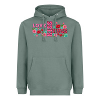 Sage floral love and kiss Heavyweight Hoodie - AdoDesignShop