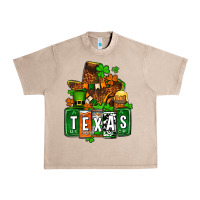 French Oak St. Patrick's Texas map Urban Heavy Tee - OliviaCreatesArt