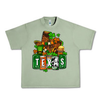Oil Green St. Patrick's Texas map Urban Heavy Tee - OliviaCreatesArt
