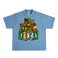 Pebble Blue St. Patrick's Texas map Urban Heavy Tee - OliviaCreatesArt