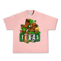 Salmon St. Patrick's Texas map Urban Heavy Tee - OliviaCreatesArt