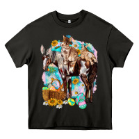 Asphalt Happy Easter Day Rodeo Heavy Core Tee - NancyCooperArtShop