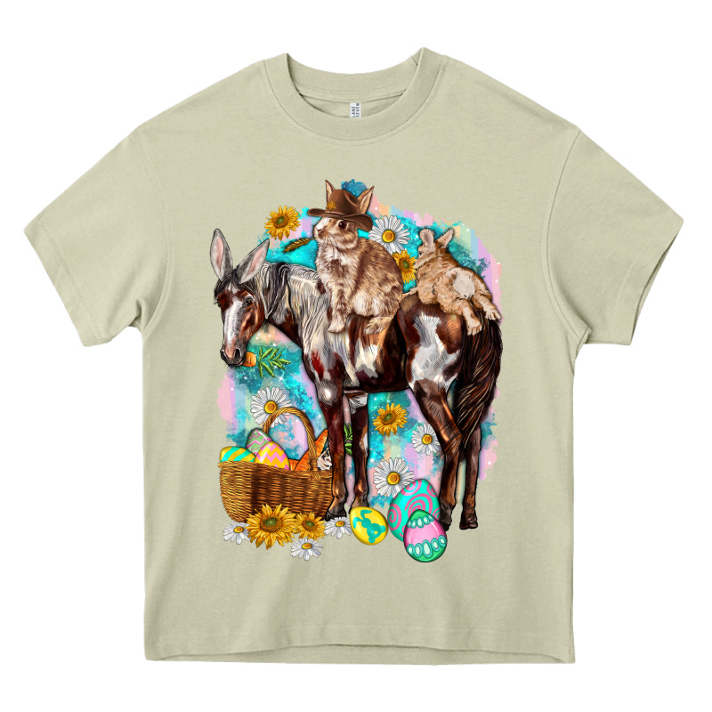 Happy Easter Day Rodeo Heavy Core Tee by NancyCooperArtShop | Teevron