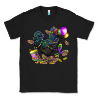 Black mardi gras chicken Classic Tee - CowGirlArtShop