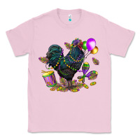 Bubblegum Pink mardi gras chicken Classic Tee - CowGirlArtShop