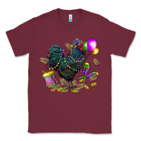 Burgundy mardi gras chicken Classic Tee - CowGirlArtShop