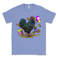 Colony Blue mardi gras chicken Classic Tee - CowGirlArtShop
