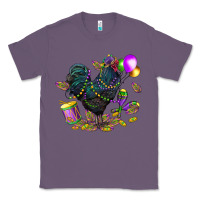 Lavender mardi gras chicken Classic Tee - CowGirlArtShop