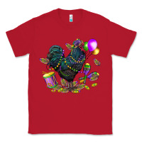 Red mardi gras chicken Classic Tee - CowGirlArtShop