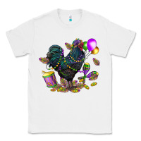 White mardi gras chicken Classic Tee - CowGirlArtShop