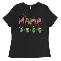 Black personalized this mama loves her monsters Ladies Tee - CowGirlArtShop