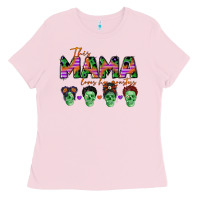 Bubblegum Pink personalized this mama loves her monsters Ladies Tee - CowGirlArtShop
