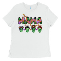 White personalized this mama loves her monsters Ladies Tee - CowGirlArtShop