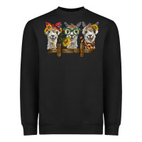 Black 3 alpacas Heavyweight Sweatshirt - BarkalooDesign