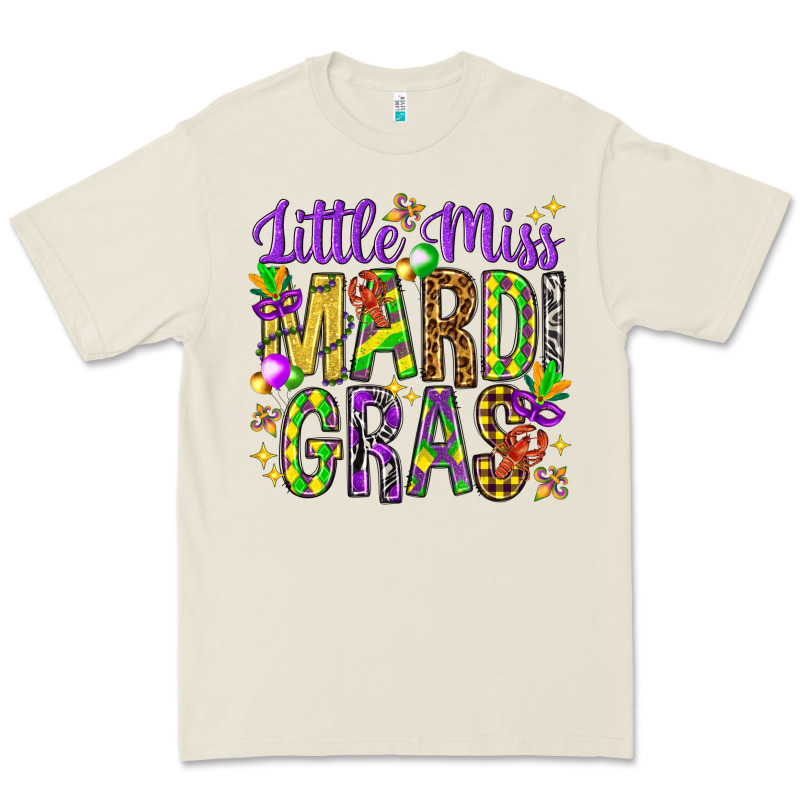 Little Miss Mardi Gras Premium Tee by HowdyJamesFarm | Teevron