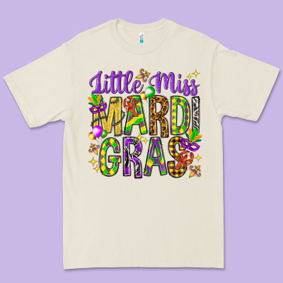 Little Miss Mardi Gras Premium Tee Designed By Howdyjamesfarm