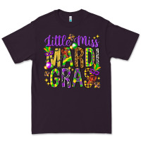 Plum Little miss Mardi Gras Premium Tee - HowdyJamesFarm