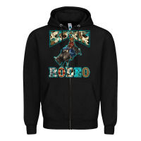 Black western rodeo bullfighter Zipper Hoodie - BarkalooDesign