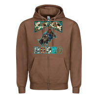 Chestnut western rodeo bullfighter Zipper Hoodie - BarkalooDesign