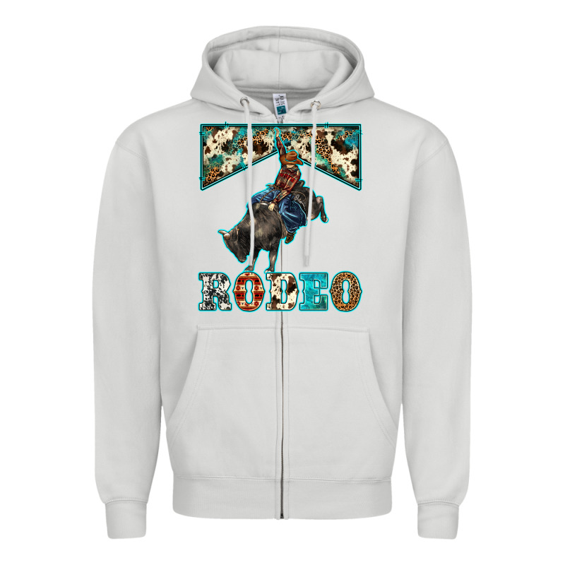 Western Rodeo Bullfighter Zipper Hoodie by BarkalooDesign | Teevron