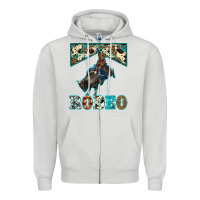 Dove Grey western rodeo bullfighter Zipper Hoodie - BarkalooDesign