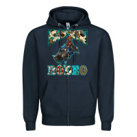 Navy western rodeo bullfighter Zipper Hoodie - BarkalooDesign