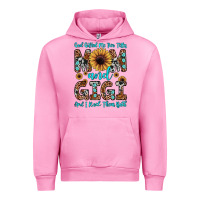 Fuchsia Pink god gifted me two titles mom and gigi  and i rock them both Urban Hoodie - JahusDesignShop