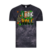 Cloud Black St. Patrick's Luck and roll Vintage Tee - OliviaCreatesArt